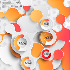Poster - Abstract 3D Paper Infographics