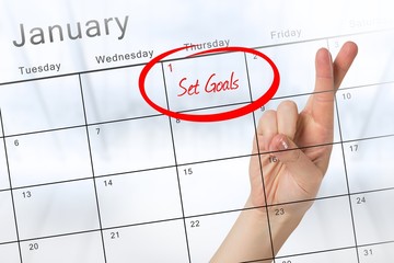 Poster - Composite image of new years resolutions