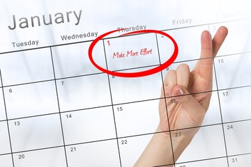 Poster - Composite image of new years resolutions