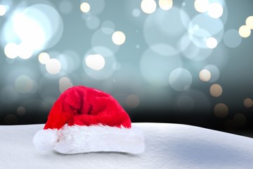 Poster - Composite image of santa hat on snow