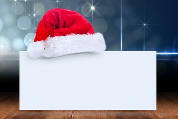 Poster - Composite image of santa hat on poster