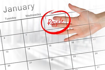 Poster - Composite image of new years resolutions