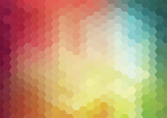 Wall Mural - Retro pattern of geometric shapes