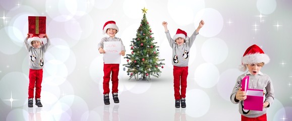 Poster - Composite image of different festive boys