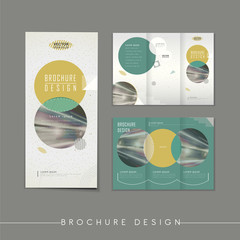Wall Mural - modern abstract tri-fold brochure template design