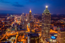 Skyline Of Downtown Atlanta, Georgia