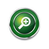 Fototapeta  - Zoom In Green Vector Icon Button