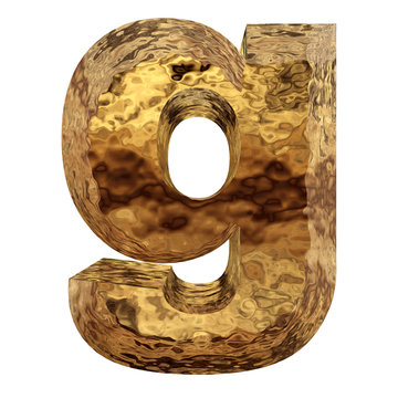 Yellow gold or golden fonts isoalted on white