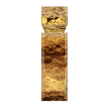 Yellow gold or golden fonts isoalted on white