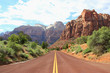 Canyon road mountains
