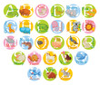 © kharlamova_lv - Cute animal alphabet. Set