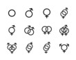 black Sexual orientation icons se