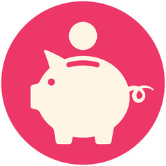 Wall Mural - Piggy bank icon