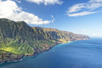 Canvas Print - kauai napali coast aerial view