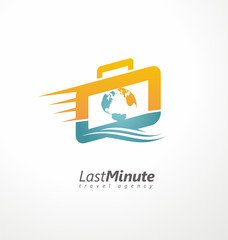 Sticker - Creative symbol concept for travel agency