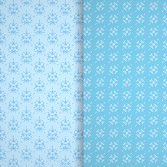 Seamless texture set blue element