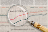 Fototapeta Mapy - unemployment rate - disoccupazione