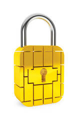 Poster - Credit Card Security Chip as Padlock