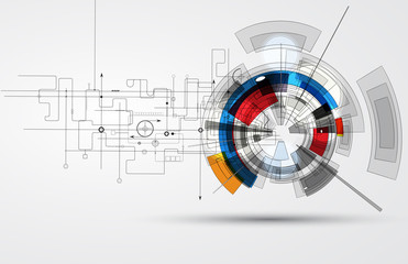 abstract technology background Business & development direction