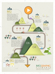 Wall Mural - lovely ecology concept infographic template design