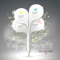 Canvas Print - creative infographic template design