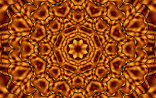 Brown Squares Kaleidoscope