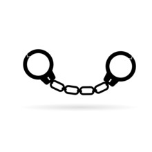 Handcuffs Icon Vector Illustration