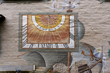 Wall Mural - Sonnenuhr Wyk Föhr