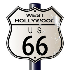 Poster - West Hollywood Route 66 Sign