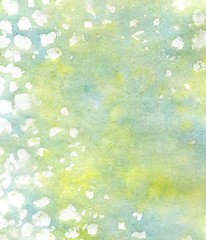 Canvas Print - Green and Yellow Painted Texture