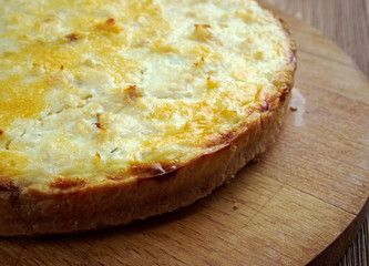 Wall Mural - quiche with cod