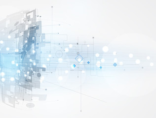 Poster - abstract technology background Business & development direction