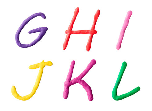 letters from plasticine