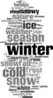 © laufer - Winter word cloud concept. Vector illustration