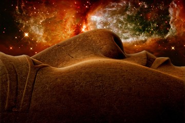 Wall Mural - ramses ii and stellar region s106 (elements of this image furnis
