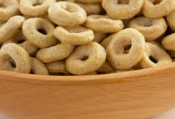 Sticker - corn flakes rings as background