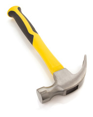 Wall Mural - hammer tool on white background