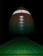 American Football Field and Ball Illustration