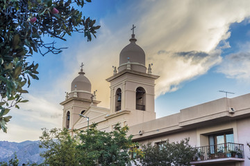 church in cafayate in salta argentina.