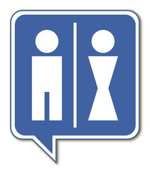 Sticker - Logo toilettes.