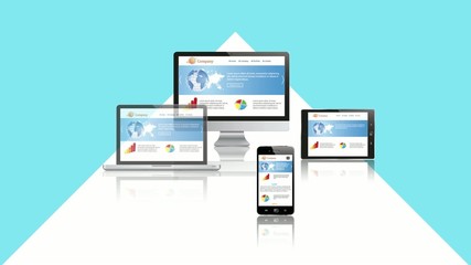 Wall Mural - Responsive Design Video Concept