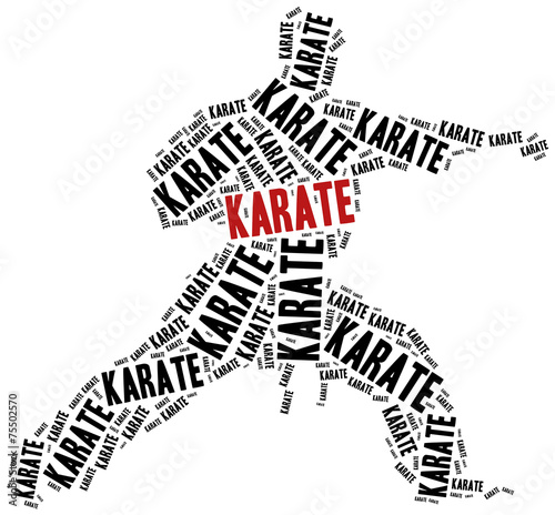 Dekoracja na wymiar  zawodnik-karate