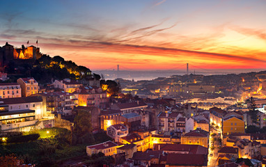 Wall Mural - Lisbon skyline