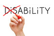 Ability Not Disability Concept