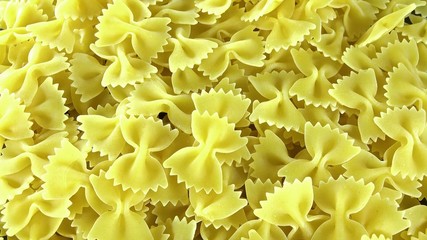 Canvas Print - Raw Bow-Tie Pasta (not loopable)