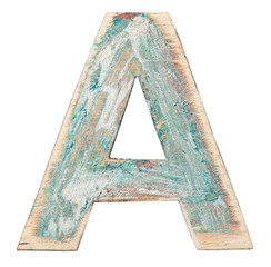 Canvas Print - Wooden alphabet