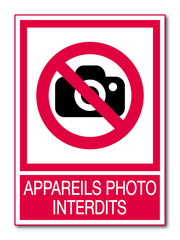 Poster - Logo appareil photo interdit.