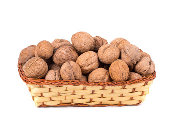 Sticker - Walnuts on basket.