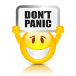 Do not panic sign