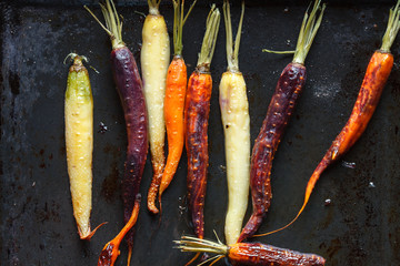 Wall Mural - roasted carrots